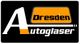 Logo: "Dresden Autoglaser" auf schwarzem Hintergrund mit orangen und weißen Elementen.