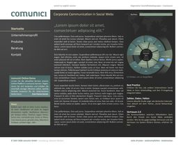 Screendesign \"comunici\"