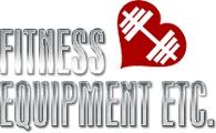 Logo with "Fitness Equipment Etc." and a heart-shaped dumbbell graphic.