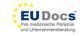 Logo von EUDocs mit Slogan "Ihre medizinische Personal- und Unternehmensberatung".