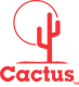 Red cactus logo with circle above and the word "Cactus" below.