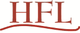 Text "HFL" in Rot, mit geschwungener Linie darunter.