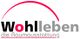 Logo mit dem Text „Wohllleben die Raumausstattung“, umrahmt von einem roten Bogen.