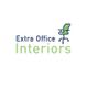 Logo with "Extra Office Interiors" and a green office chair graphic.