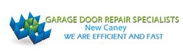 Logo for Garage Door Repair Specialists in New Caney with text "We Are Efficient and Fast."