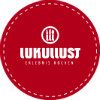 Rotes Logo mit der Aufschrift „Lukullust“, darunter „Catering Service“ in Weiß.