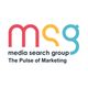 Logo of Media Search Group with tagline "The Pulse of Marketing" in colorful letters.