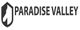 Logo with horse silhouette and text "PARADISE VALLEY" in bold, all caps.