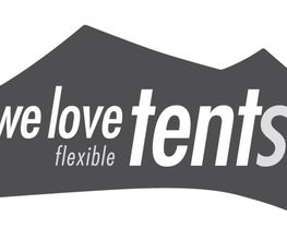 we love tents, flexible tent structures Logo