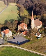 Luftbildaufnahme Kirche Beerbach