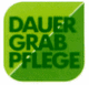 Grünes Logo mit der Aufschrift "Dauergrabpflege" in fetten Buchstaben.