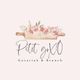 Logo de Petit goXo con flores rosadas sobre un rodillo; texto: Gosariak & Brunch.