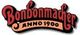 Textlogo: "Bonbonmacher Anno 1900" in Rot mit schwarzem Schatten.