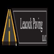 Logo of Leacock Paving LLC with a stylized road on the left and company name on the right.
