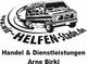 Logo mit Lieferwagen, Text: "wir-helfen-stade.de", "Handel & Dienstleistungen Arne Birkl".