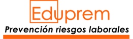 Logo de Eduprem en texto naranja con fondo blanco y líneas horizontales naranjas arriba y abajo.