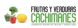Tres verduras junto a logo "Frutas y Verduras Cachimanes, Comercio Mayor de Frutas y Hortalizas".