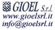Logo GIOEL S.r.l. con sito web "www.gioelsrl.it" e email "info@gioelsrl.it".