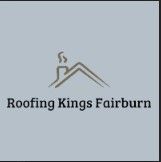 Logo of Roofing Kings Fairburn with a simple roof and chimney design above the text.