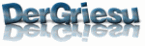 Text: "DerGriesu" in blau mit Spiegelungseffekt darunter.