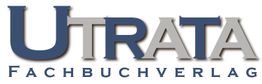 Logo mit dem Schriftzug "Utrata Fachbuchverlag" in blauer und grauer Schrift.