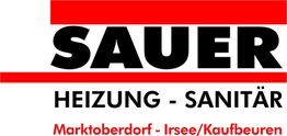 Logo von Sauer Heizung-Sanitär, Standorte: Marktoberdorf, Irsee/Kaufbeuren.