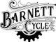 "Barnett Cycle logo with vintage design elements and a gear accent."