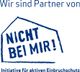 Logo mit Text: "Wir sind Partner von NICHT BEI MIR! Initiative für aktiven Einbruchschutz".