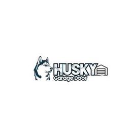 Husky Garage Door logo with a husky head and a garage icon.