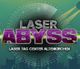 Text: "Laser Abyss - Laser Tag Center Altenkirchen" in lila und silber auf grünem Hintergrund.