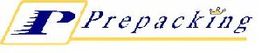 Logo de Prepacking con letra "P" azul, fondo blanco y detalles en amarillo y corona.