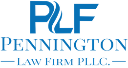PLF logo with "Pennington Law Firm PLLC" in blue text.
