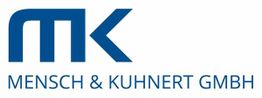 Logo der Mensch & Kuhnert GmbH mit blauen Buchstaben "MK".