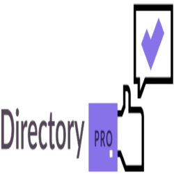 "Directory Pro logo with a thumbs-up and purple checkmark symbol."