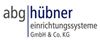 Logo mit Text: "abg hübner einrichtungssysteme GmbH & Co. KG".