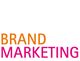 Text: "Brand Marketing" in orange und pink auf weißem Hintergrund.