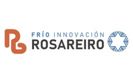 Logotipo: Texto "Frío Innovación Rosareiro" con un diseño gráfico a la derecha.