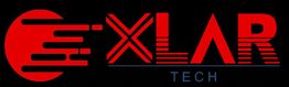Red and black futuristic logo with the text "XLAR TECH."