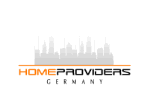 Logo mit Skyline und Text: "Home Providers Germany".
