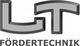 Logo mit den Buchstaben LT über dem Wort "Fördertechnik" in Grau.