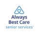 Always Best Care logo featuring a heart symbol and the words "senior services."