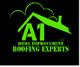 Green "A1 Home Improvement Roofing Experts" logo on black background.