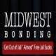 Text: "Midwest Bonding: Get Out of Jail 'Almost' Free. Jail Sucks!" on a dark background.