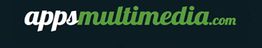 Texto del logo "appsmultimedia.com" en fondo oscuro, con "apps" en blanco y "multimedia" en verde.