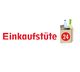 Logo "Einkaufstüte 24" mit einer gefüllten Einkaufstüte rechts im Bild.