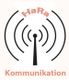 Logo mit einer stilisierten Funkantenne, darüber "HaRa", darunter "Kommunikation".