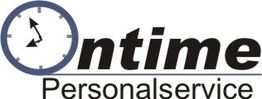 Logo mit Uhr und Text: "Ontime Personalservice".