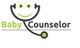 Logo of "Baby Counselor" featuring a stethoscope shaped like a smiley face.