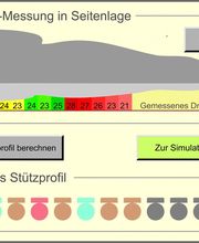 Messung am Liege-Simulator