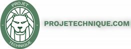 Logo vert avec un lion et texte "PROJETTECHNIQUE.COM".